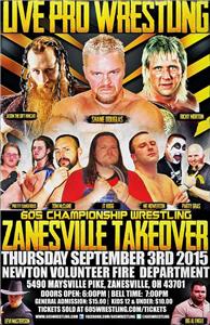 605 Championship Wrestling Zanesville Takeover Sept 3rd (2015) Online