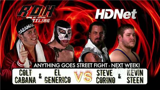 Ring of Honor Wrestling Steen and Corino vs Cabana and Generico (2009– ) Online