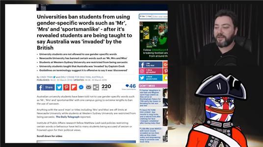 Australian Universities Ban Sarcasm (2018) Online