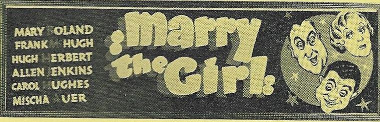 Marry the Girl (1937) Online